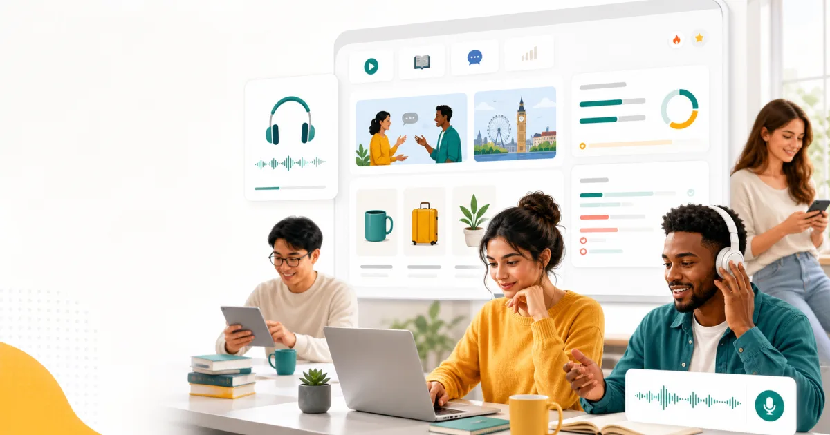 English learning app - free online lessons for grammar, vocabulary and speaking